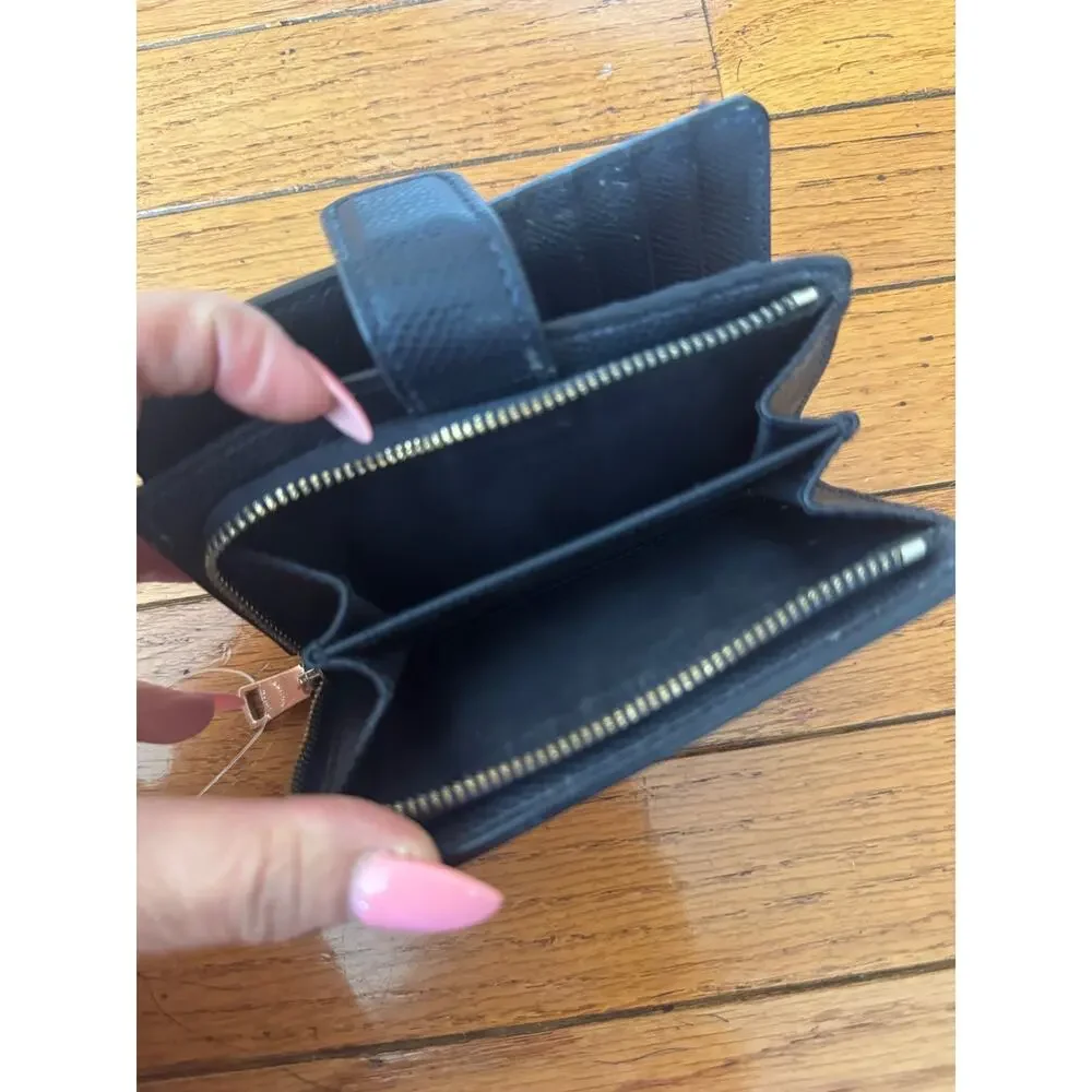 Coach F53839 Colorblock Crossgrain Leather Medium Corner Zip Wallet (600